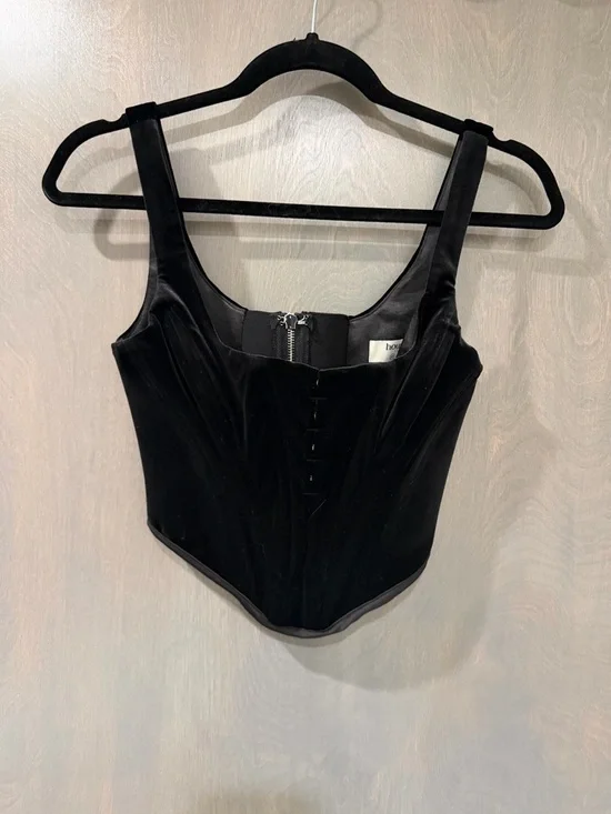 House of CB Black Velvet pant set - Picture 1 of 2